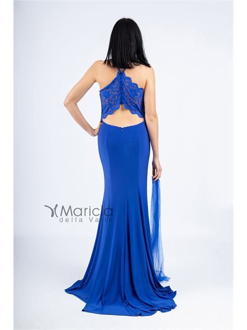 Abito lungo con pizzo MARICLA ELEGANCE | JC34346ROYAL